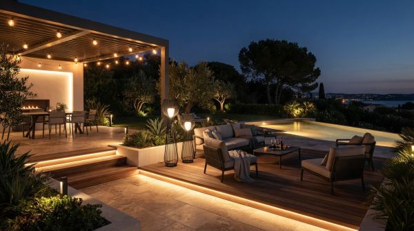 Éclairage extérieur design pour terrasse : alliez esthétique et fonctionalité