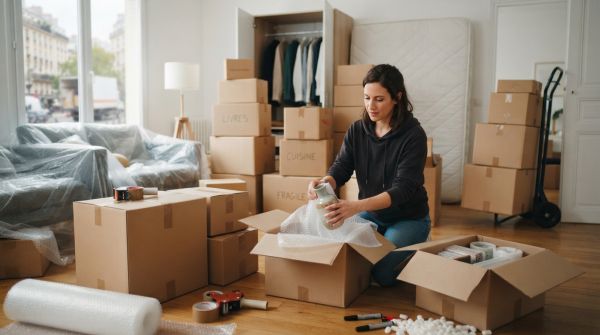 Emballage efficace pour un déménagement national